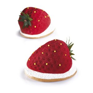 Molde Silicona Pavoni Monoporciones frutilla PX4333S
